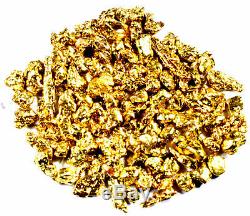 1.000 Grams Alaskan Yukon Bc Natural Pure Gold Nuggets #14 Mesh Free Shipping