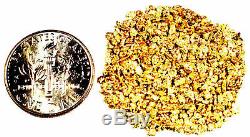 1.000 Grams Alaskan Yukon Bc Natural Pure Gold Nuggets #16 Mesh Free Shipping