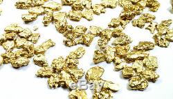 1.000 Grams Alaskan Yukon Bc Natural Pure Gold Nuggets #8 Mesh Free Shipping