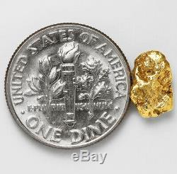 1.0179 Gram Alaska Natural Gold Nugget (#51016) FREE SHIPPING Alaskan Gold