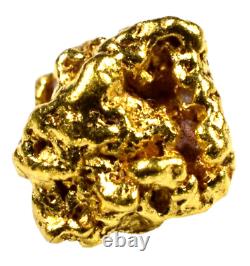 1.095 Grams Australian Natural Pure Gold Nugget Genuine 94-98% Pure (#au405)