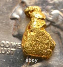 1.146 grams Beautiful Alaskan Natural Placer Gold Nugget Free Shipping! #A3594