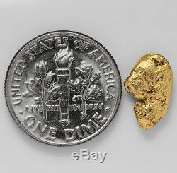 1.1674 Gram Alaska Natural Gold Nugget (#41512) FREE SHIPPING Alaskan Gold