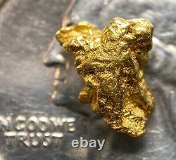 1.184 grams Beautiful Alaskan Natural Placer Gold Nugget Free Shipping! #A3527