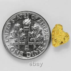 1.1919 Gram Alaska Natural Gold Nugget (#43265) FREE SHIPPING Alaskan Gold