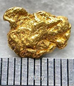 1.212 grams Beautiful Alaskan Natural Placer Gold Nugget Free Shipping! #A3530