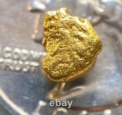 1.228 grams Beautiful Alaskan Natural Placer Gold Nugget Free Shipping! #A3531