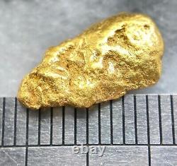 1.338 grams #4 mesh Alaskan Natural Placer Gold Nugget Free Shipping! #A4367