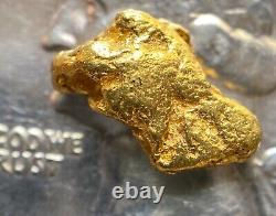 1.344 grams Beautiful Alaskan Natural Placer Gold Nugget Free Shipping! #A3533
