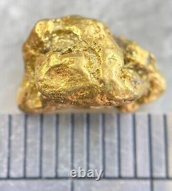 1.358 grams #4 mesh Alaskan Natural Placer Gold Nugget Free Shipping! #A3824