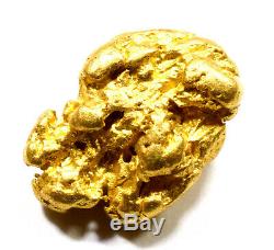 1.372 Grams Australian Natural Pure Gold Nugget Genuine 94-98% Pure (#au606)