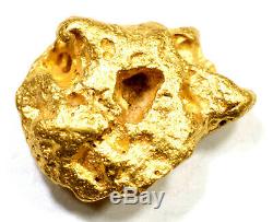 1.378 Grams Australian Natural Pure Gold Nugget Genuine 94-98% Pure (#au208)
