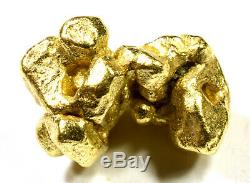 1.531 Grams Alaskan Yukon Bc Natural Pure Gold Nugget Free Shipping (#n420)