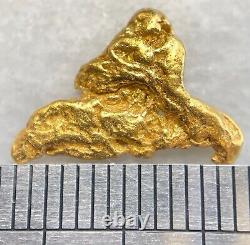 1.558 grams #4 mesh Alaskan Natural Placer Gold Nugget Free Shipping! #A4336