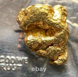 1.604 grams Beautiful Alaskan Natural Placer Gold Nugget Free Shipping! #A3541