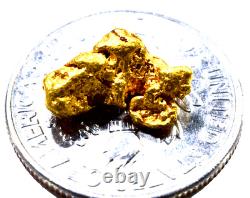 1.609 Grams Australian Natural Pure Gold Nugget Genuine High Purity (#au916)