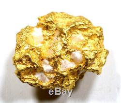 1.702 Grams Australian Natural Pure Gold Nugget Genuine 94-98% Pure (#au607)