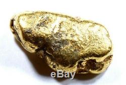1.707 Grams Alaskan Yukon Bc Natural Pure Gold Nugget Free Shipping (#n605)