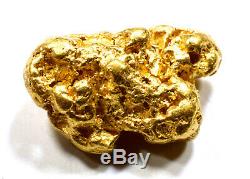 1.841 Grams Australian Natural Pure Gold Nugget Genuine 94-98% Pure (#au603)