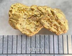 1.850 grams #4 mesh Alaskan Natural Placer Gold Nugget Free Shipping! #A3827