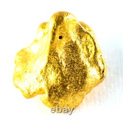 1.889 Grams Australian Natural Pure Gold Nugget Genuine 94-98% Pure (#au216)