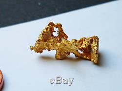 1,92 g 1 BEAUTIFUL Crystalline Australian Natural Gold Nugget #E-7 (GN-7)