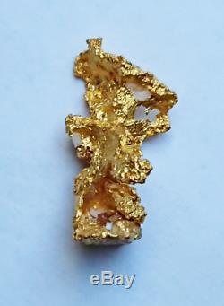 1,92 g 1 BEAUTIFUL Crystalline Australian Natural Gold Nugget #E-7 (GN-7)