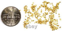 10.000 Grams Alaskan Yukon Bc Natural Pure Gold Nuggets #20 Mesh Fines