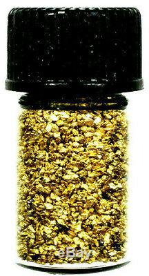 10.000 Grams Alaskan Yukon Bc Natural Pure Gold Nuggets Mesh #50 W Bottle (#b50)