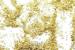 10.000 Grams Alaskan Yukon Bc Natural Pure Gold Nuggets Mesh #50 W Bottle (#b50)
