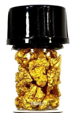 10.000 Grams Australian Natural Pure Gold Nuggets #6 Mesh W Bottle (#aub600)