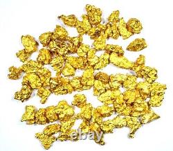 10.000 Grams Australian Natural Pure Gold Nuggets #6 Mesh W Bottle (#aub600)