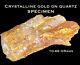 10.6g Natural Raw Crystalline Gold In Quartz Specimen From California-very Rare
