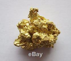 10.89 Gram Natural Alaska Placer Gold Nugget With Visible Quartz # V 3002