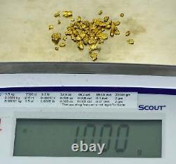 10 Grams Mixed Lot Natural Gold Nugget Australian #14-6 Mesh