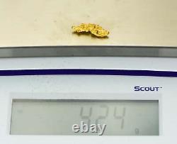 #1003 Natural Gold Nugget Australian 4.24 Grams Genuine