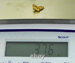 #1015 Natural Gold Nugget Australian 3.76 Grams Genuine