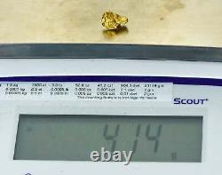 #1045 Natural Gold Nugget Australian 4.14 Grams Genuine