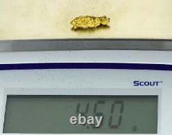 #1056 Natural Gold Nugget Australian 4.60 Grams Genuine