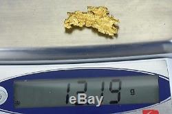#1081 Large Natural Gold Nugget Australian 13.19 Grams Genuine