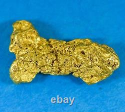 #1095 Natural Gold Nugget Australian 5.28 Grams Genuine