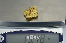 #1096 Natural Gold Nugget Australian 15.48 Grams Genuine