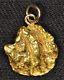 10k Yellow Gold Natural Nugget Pendant Gently Used J-25a