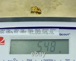 #1101 Natural Gold Nugget Australian 5.48 Grams Genuine
