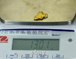 #1113 Natural Gold Nugget Australian 13.01 Grams Genuine