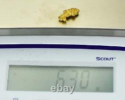 #1113 Natural Gold Nugget Australian 6.30 Grams Genuine