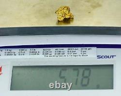 #1114 Natural Gold Nugget Australian 5.78 Grams Genuine