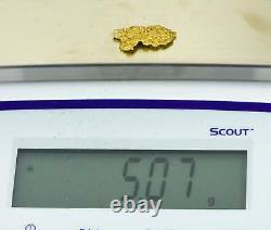 #1128 Natural Gold Nugget Australian 5.07 Grams Genuine