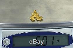 #1131 Large Natural Gold Nugget Australian 5.01 Grams Genuine