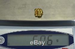 #1135 Large Natural Gold Nugget Australian 5.06 Grams Genuine